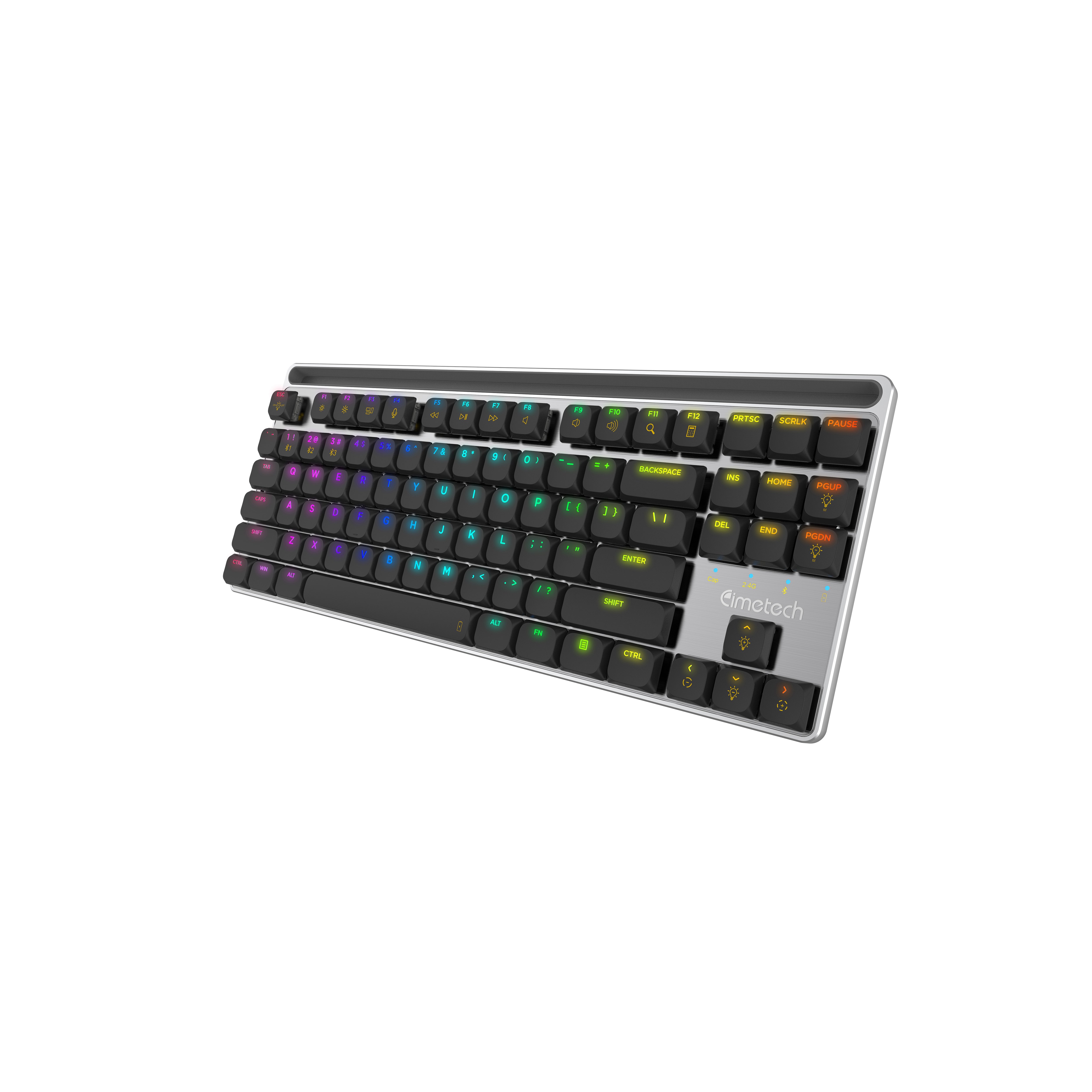 Low profile Ergonomic Cool Mechanical Keyboard Gaming Keyboard Brown Switch for PC Laptops Computer