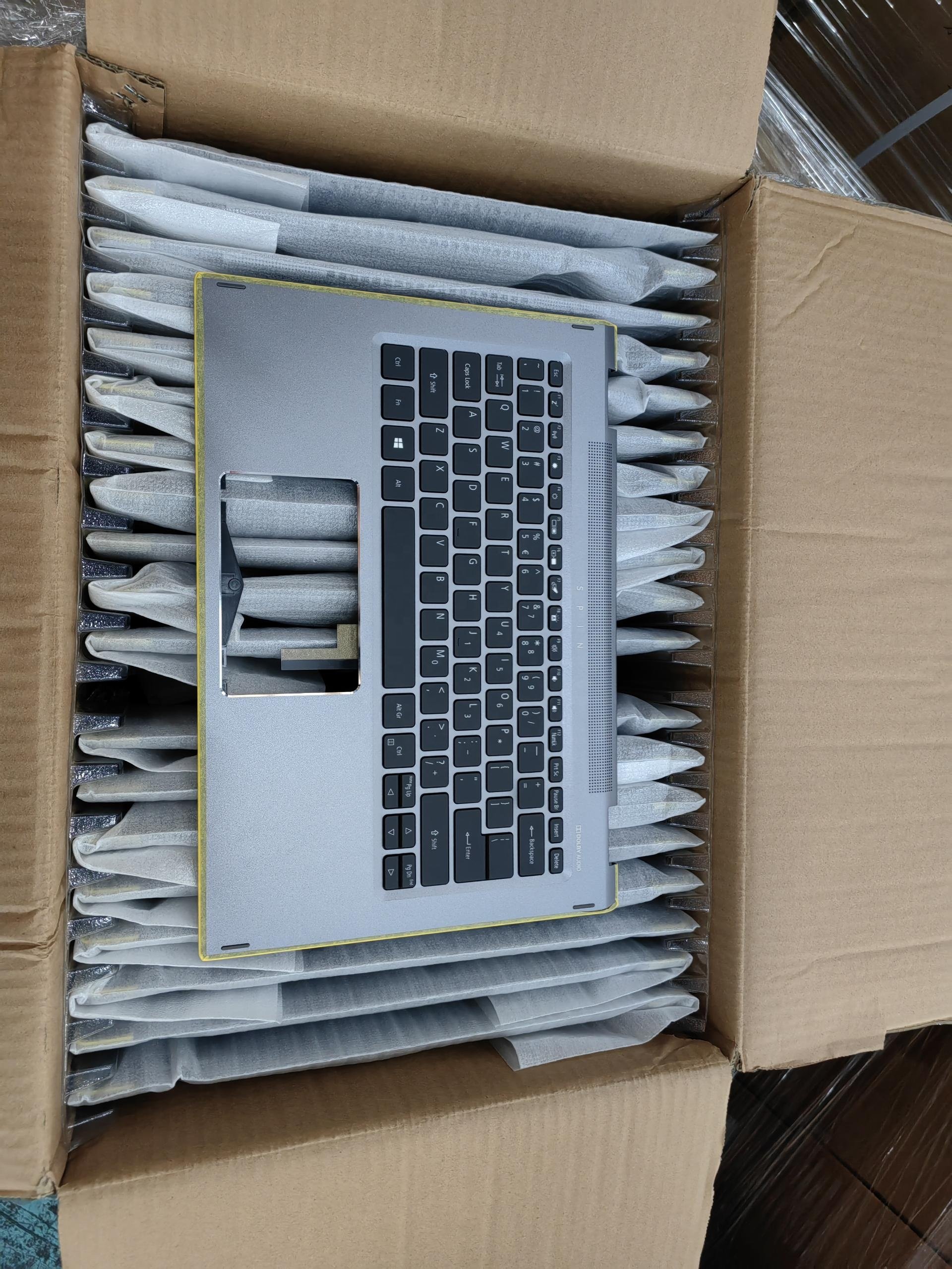 spin sp513-54n upper case with palm rest backlight keyboard 6b.hqun 1.009 for Acer Replaceable laptop keyboard