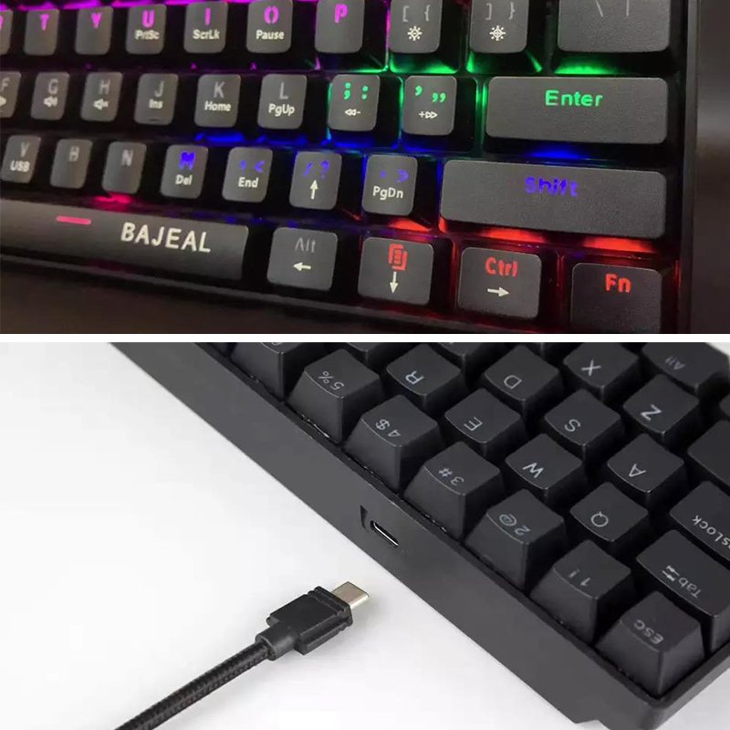 Hot selling 61 keys computer keyboard portable mechanical keyboard for tablets & phones