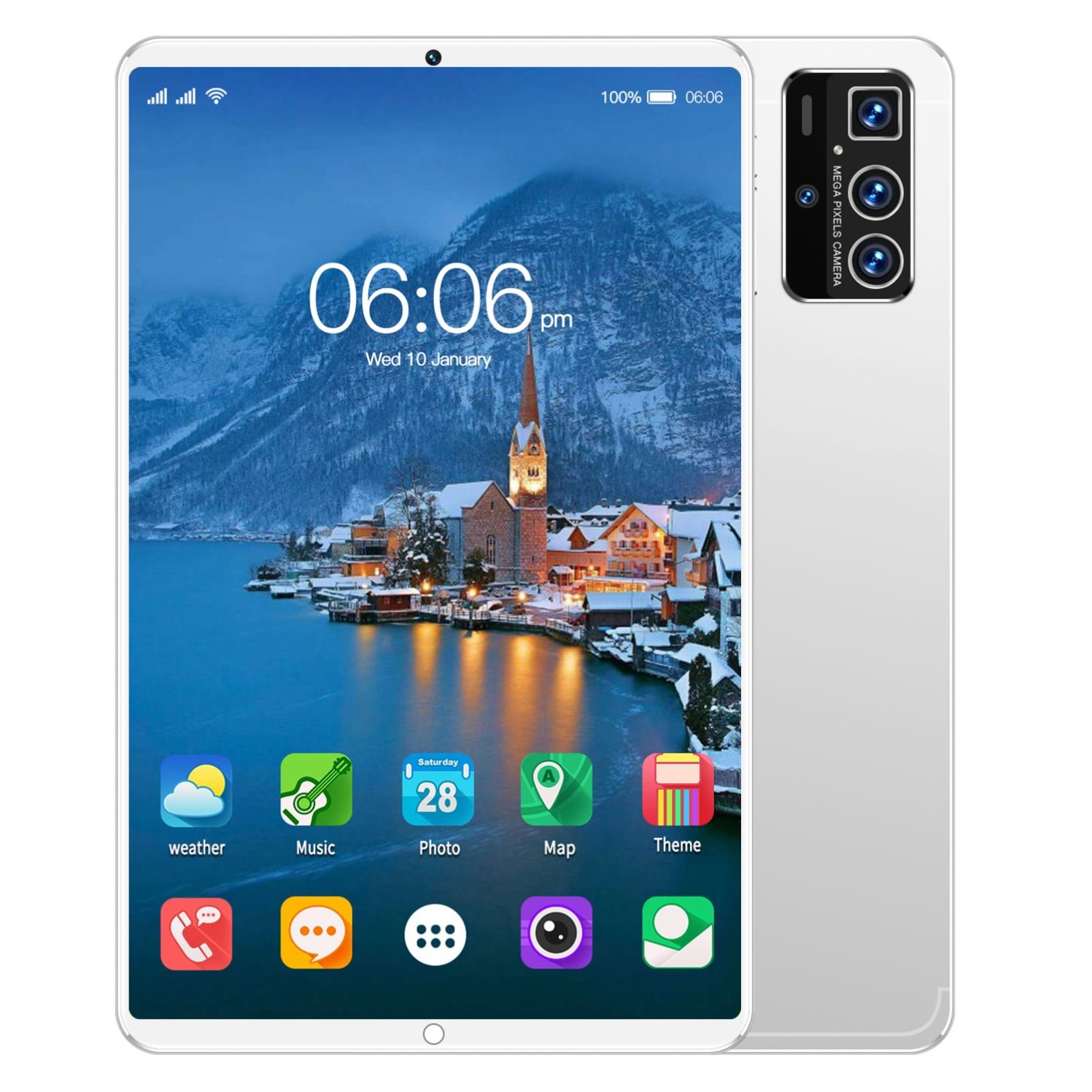 FP08 Rugged OEM 8 Inch Rugged Industrial sunlight readable Dustproof Waterproof N Android fingerprint Tablet