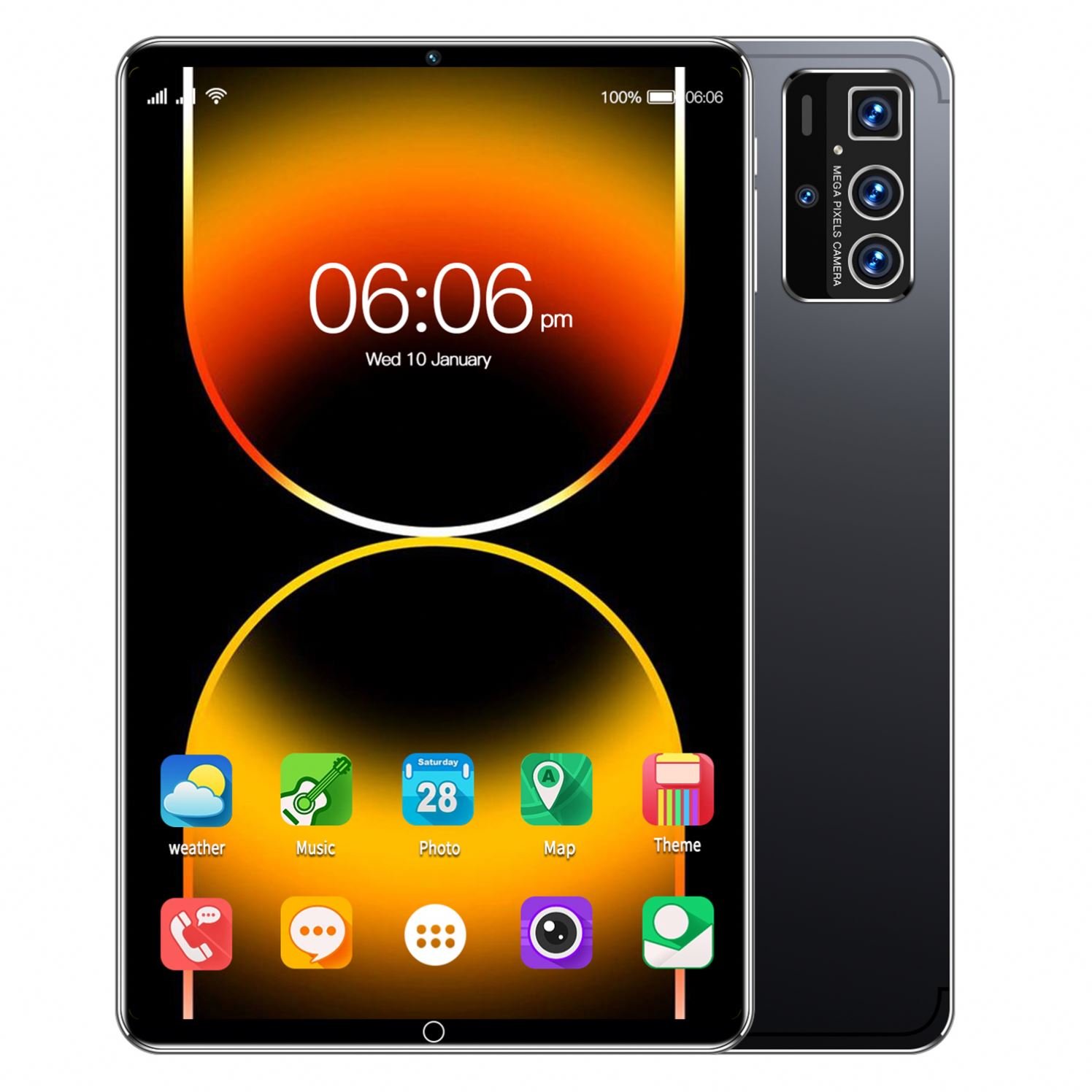 FP08 Rugged OEM 8 Inch Rugged Industrial sunlight readable Dustproof Waterproof N Android fingerprint Tablet
