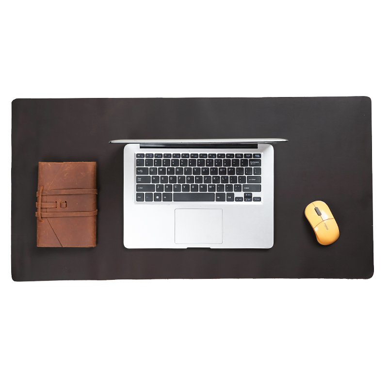 Retro Vintage Gaming Style Real Leather Mousepad Durable Keyboard Table Cover Office Table Genuine Leather Computer Desk Mat