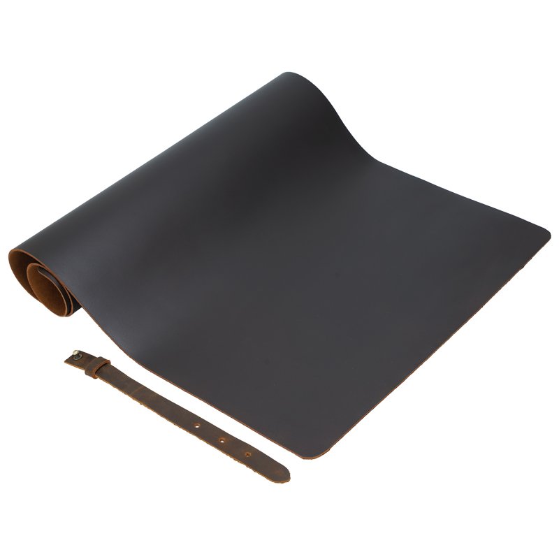 Retro Vintage Gaming Style Real Leather Mousepad Durable Keyboard Table Cover Office Table Genuine Leather Computer Desk Mat