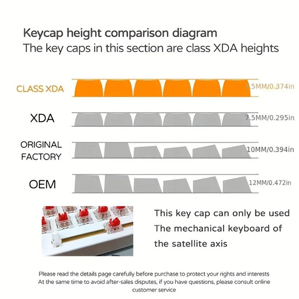 Customizable PBT XDA keycap set 131Keys Dye Sublimation for mechanical gaming keyboard Keycap Cherry PBT for MX Switch Keyboard