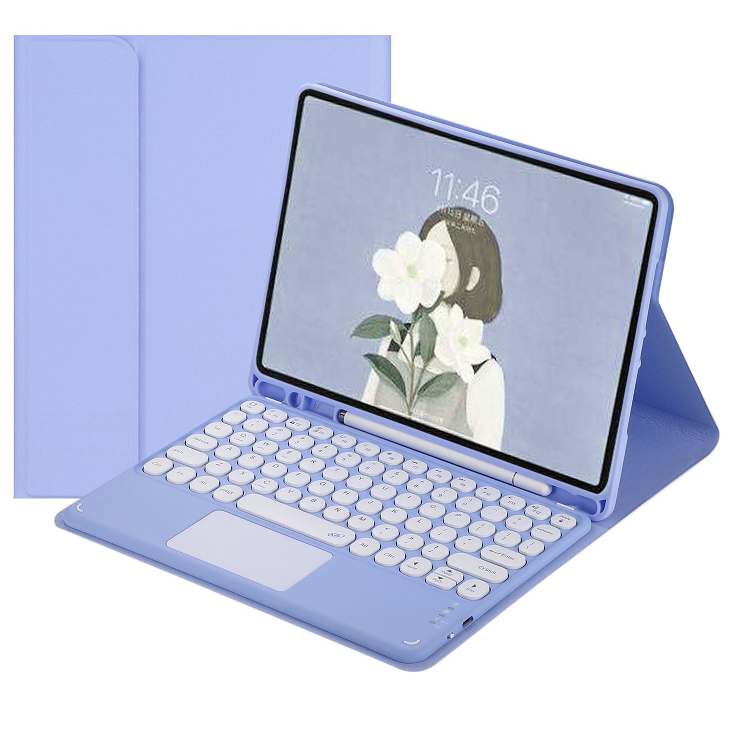 Magnetic Wireless Trackpad Keyboard Case for iPad 7/8/9 10.2" ipad10th gen 2022 10.9 inches Keyboard Tablet Case Cover