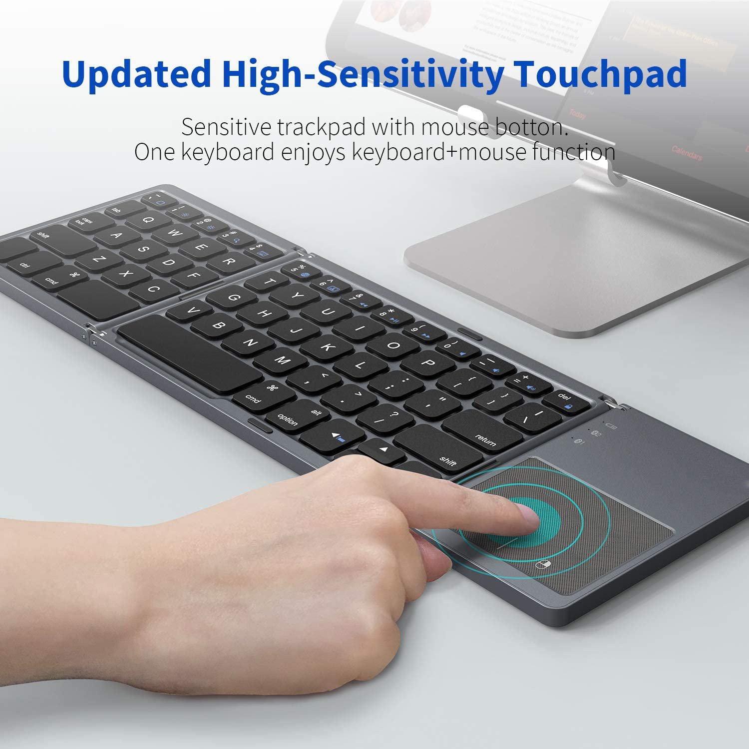 2023 Type C B033 Shortcut Mini Wireless Portable Bluetooth Folding Foldable Keyboard for Mobile Phones and Tablet