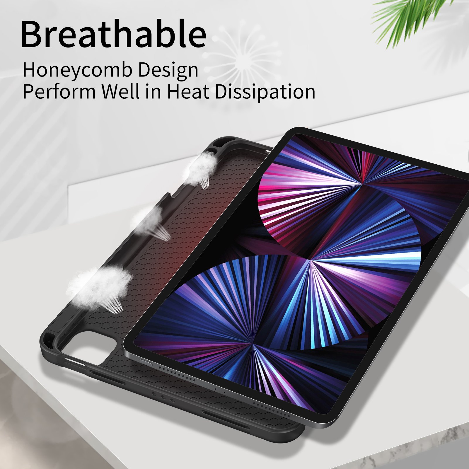 2024 360 Rotating Protective Magnetic Tablet Case With Detachable Keyboard for iPad Air 11-inch 10.9 10.2 10.5 inch