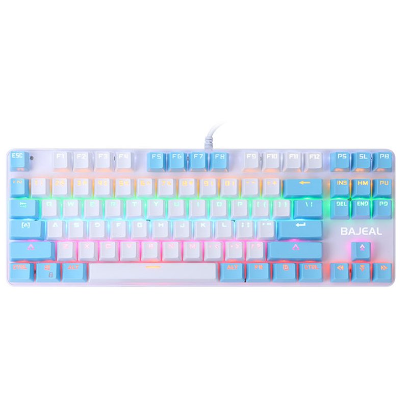 87 Keys wired rgb backlit mechanical gaming keyboard table wired keyboard wired mechanical keyboard rgb