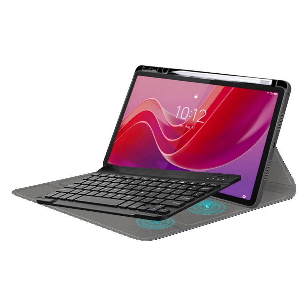 wireless Keyboard tablet case for Lenovo tab M11 2024 slim PU leather cover case with pencil holder