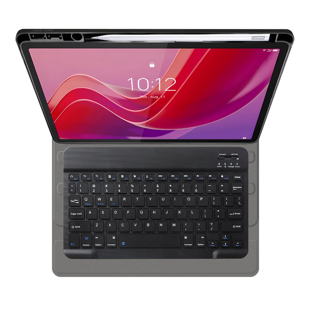 wireless Keyboard tablet case for Lenovo tab M11 2024 slim PU leather cover case with pencil holder