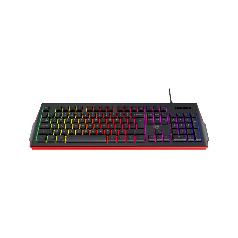 Kb866L Havit Cheap Customized Keyboard Office 19 Anti-Ghosting 104 Keys Rainbow Led Membrane Gaming Keyboard Computer