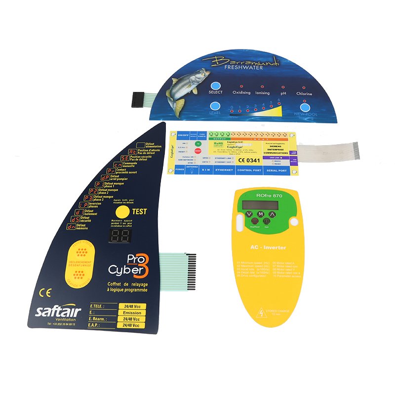 Direct Manufacturer silk printing High Quality thin film switch membrane keypad