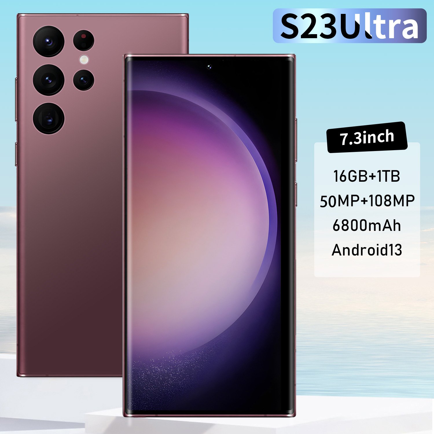 2024 New Ultra-high Speed S23 Ultra 16gb+1tb 5g Smart Phone 7.2-inch 48mp+100mp Snapdragon 8+2 Android 12 Smart Game Phone