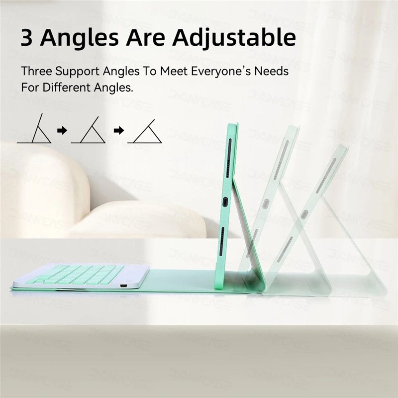 For Samsung Galaxy Tab Wireless Keyboard Case A8 A7 S8 S7 Plus S6 Lite Magnetic Leather Tablet 10 12 inches Android Covers