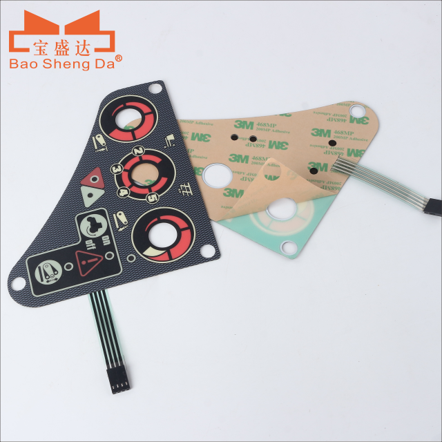 Customized size PC material button life million times membrane keypad membrane switch keyboard