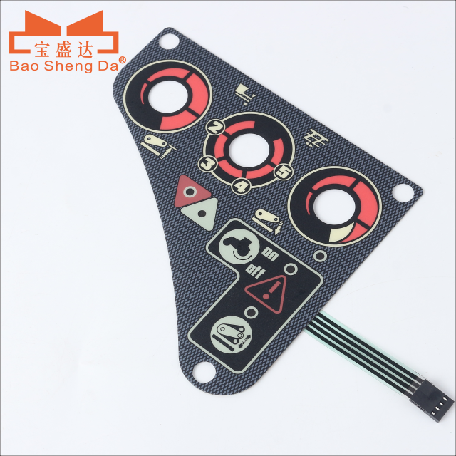 Customized size PC material button life million times membrane keypad membrane switch keyboard