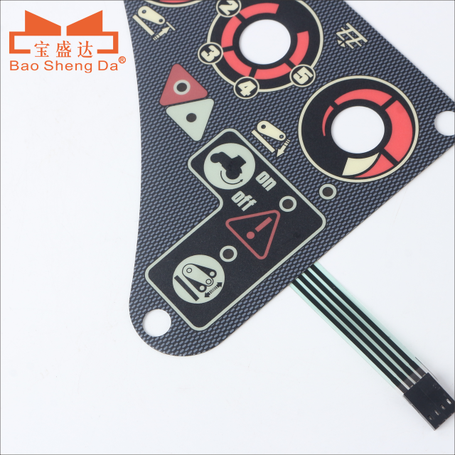 Customized size PC material button life million times membrane keypad membrane switch keyboard