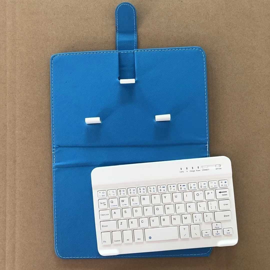 portable mini phone case with keyboard 7 inch BT connection multi colors USB XTSJBT wireless leather case keyboard phone