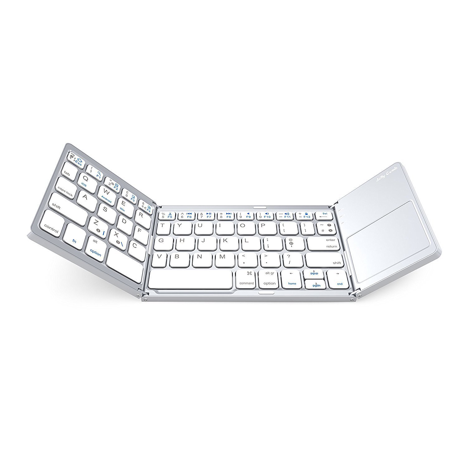 Three fold foldable blue tooth split switches wireless mini keyboard slim portable for tablet for phone