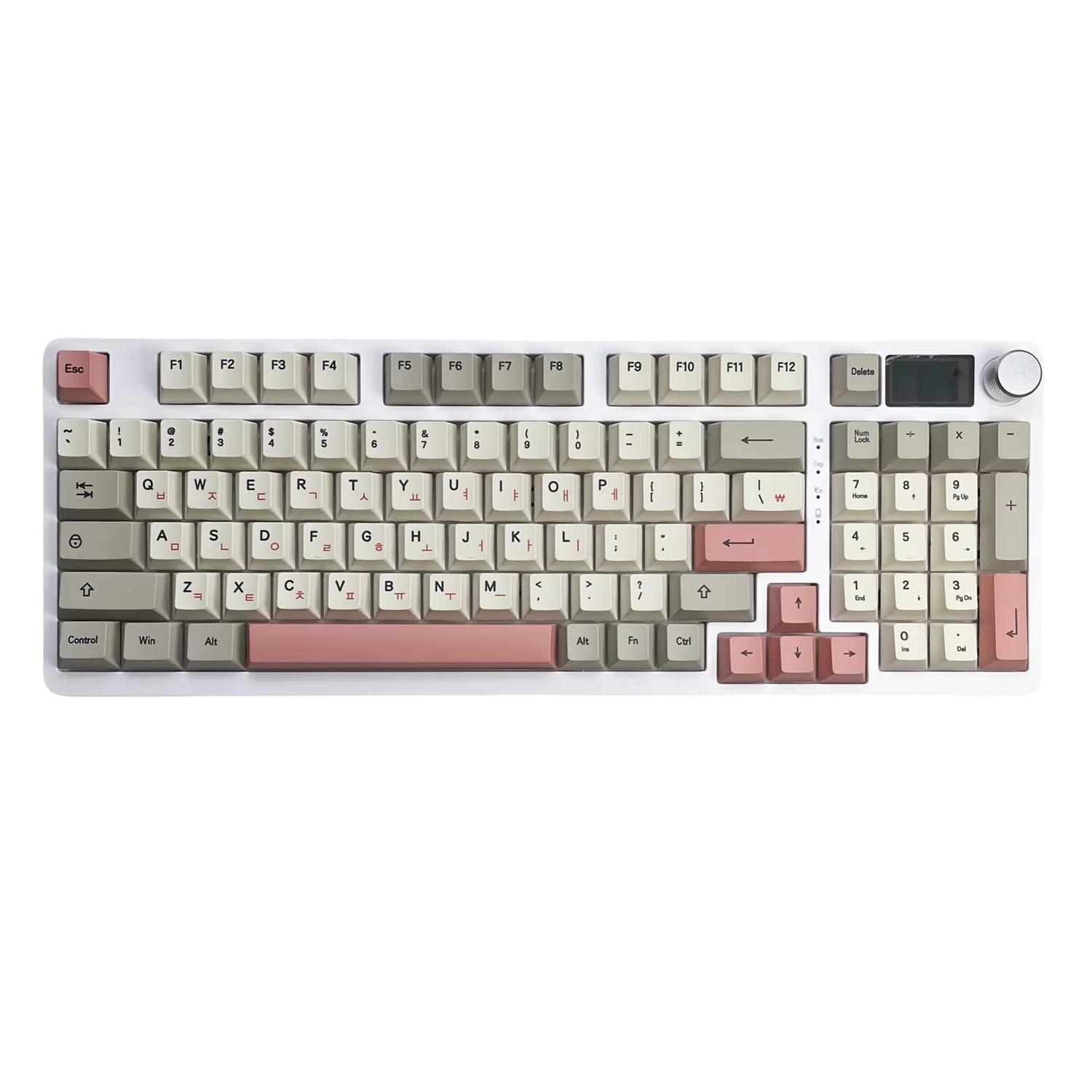 KC98 Pro Korean Mechanical Gaming Keyboard, 98 Keys RGB Backlit Programmable 96% Russian Computer Keyboard Cyrillic