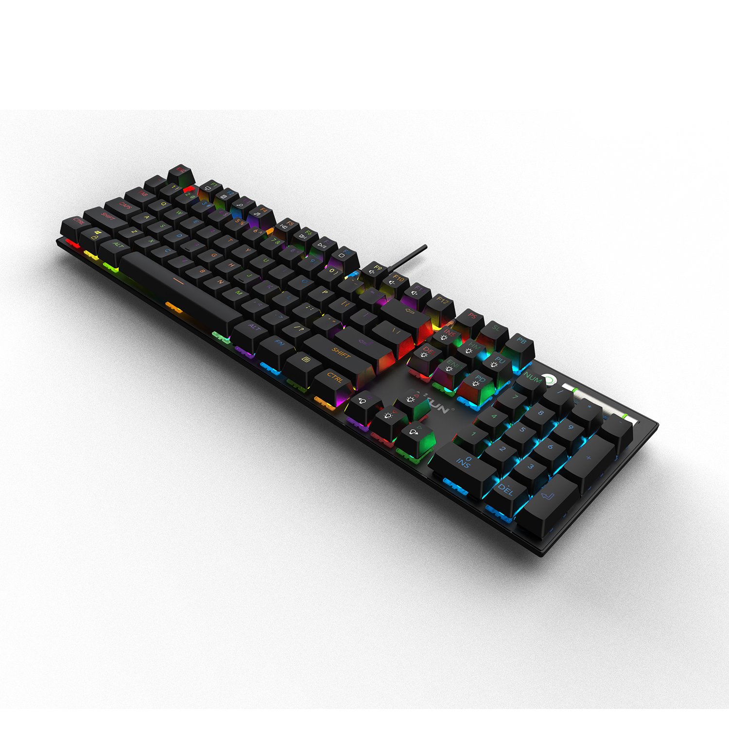 AIKUN GX9100 Wired RGB Backlight Gaming Keyboard Mechanical Switches Multimedia Full Size Keyboards