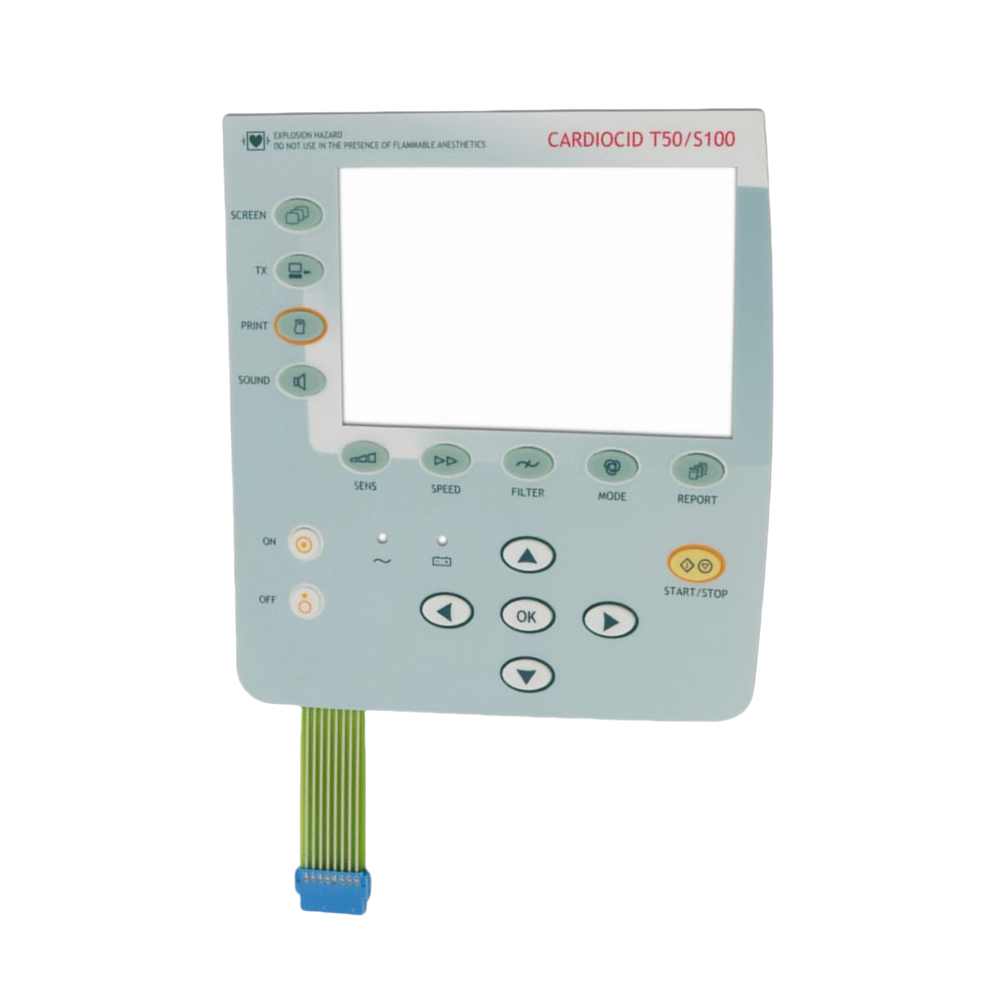 Custom Made 1 Row 4 Key Keyboard Membrane Switch Quality Golden Supplier with Metal Keypad Button One Button Design
