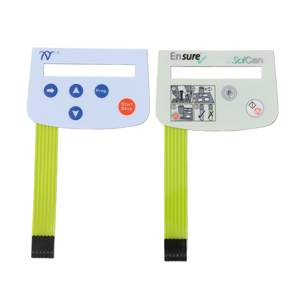 Custom Made 1 Row 4 Key Keyboard Membrane Switch Quality Golden Supplier with Metal Keypad Button One Button Design