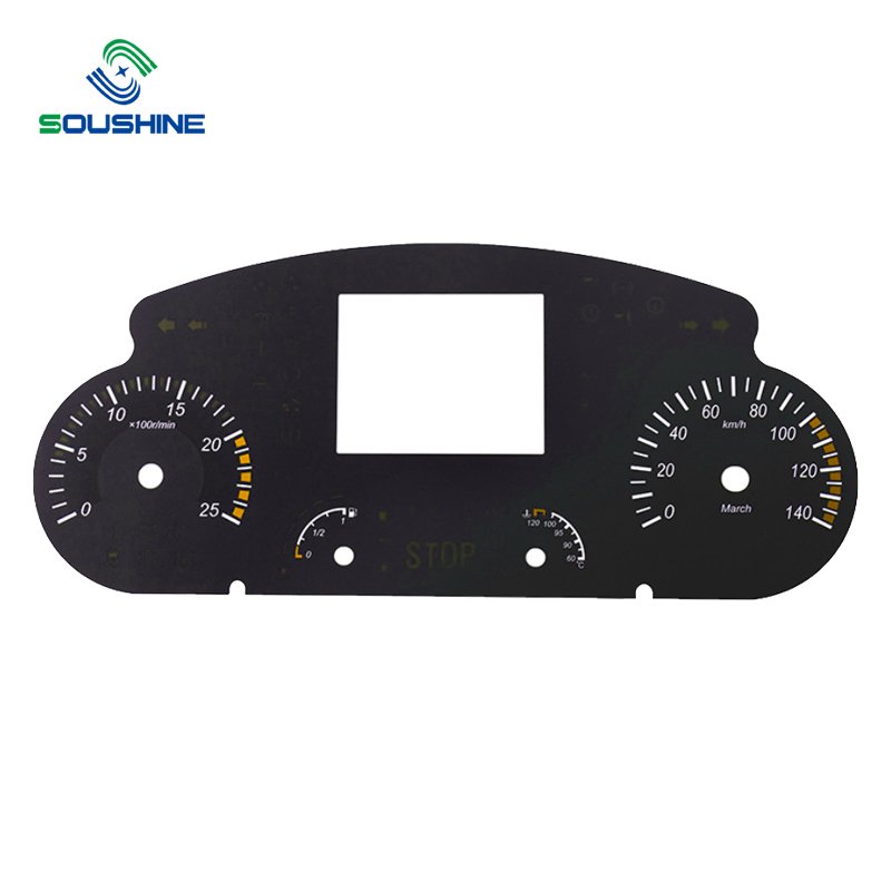 Soushine Speedometer Dial Good Light Transmission Nevs Metal Dial Tachometer Environmental Car Dashboard Dial Panel Sticker