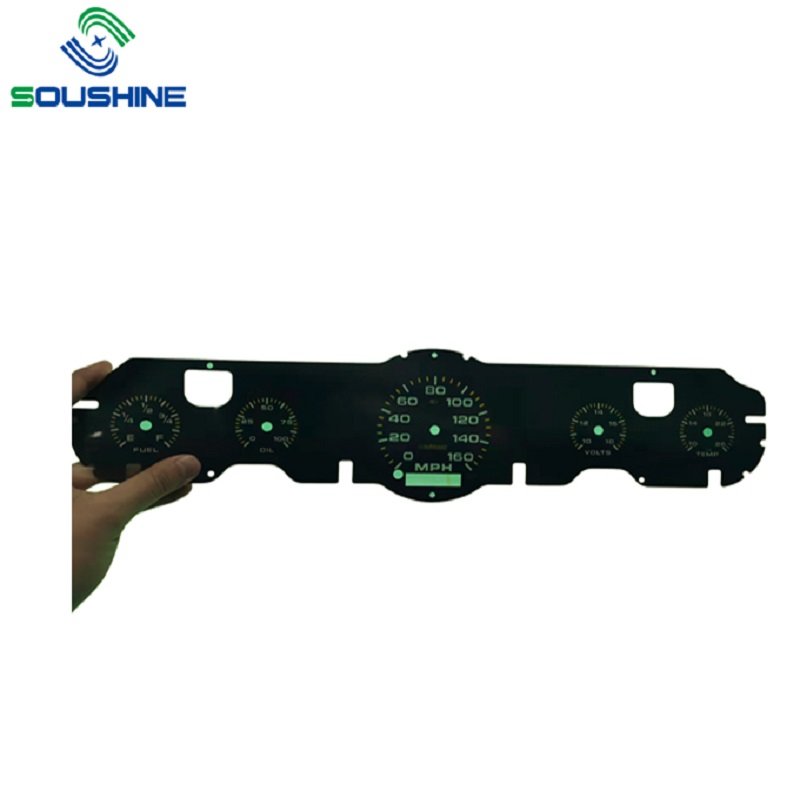Soushine Speedometer Dial Good Light Transmission Nevs Metal Dial Tachometer Environmental Car Dashboard Dial Panel Sticker