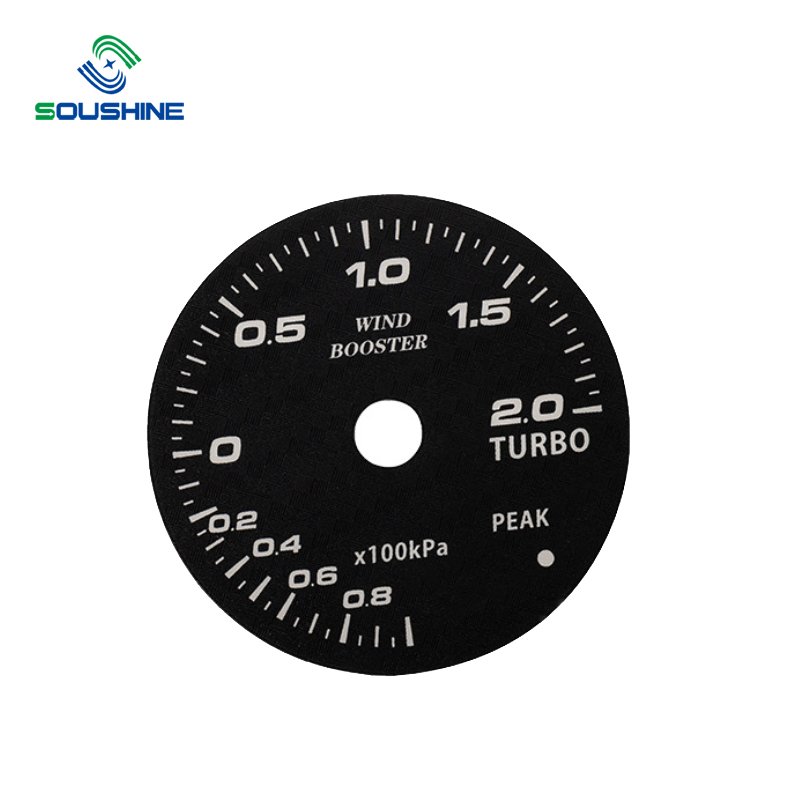 Soushine Speedometer Dial Good Light Transmission Nevs Metal Dial Tachometer Environmental Car Dashboard Dial Panel Sticker