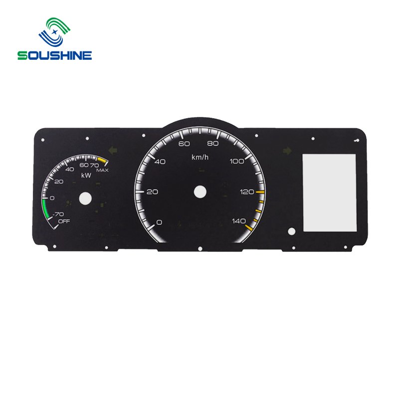 Soushine Speedometer Dial Good Light Transmission Nevs Metal Dial Tachometer Environmental Car Dashboard Dial Panel Sticker