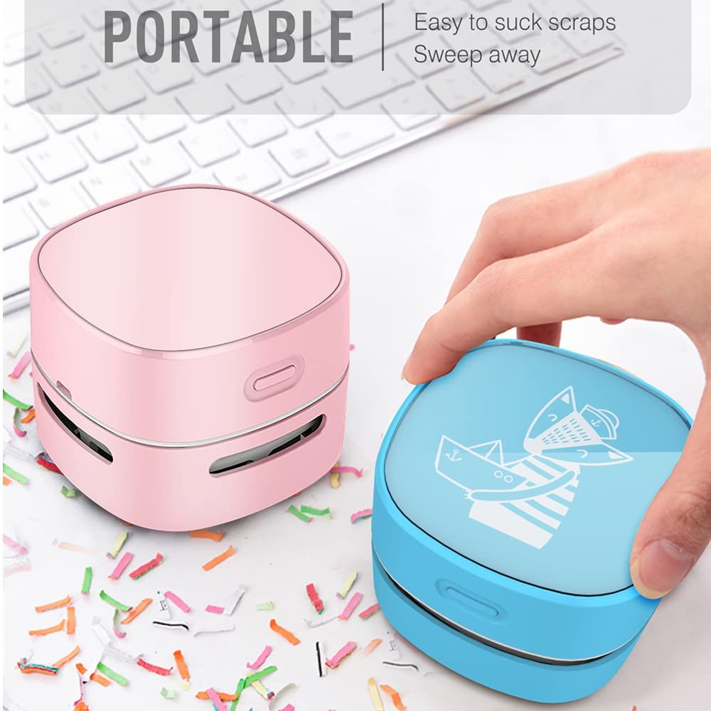 Mini Portable USB Charging Handheld Desk Table Electric Desktop Vacuum Cleaner For Keyboard Computer PC Laptop Dry Dust Office