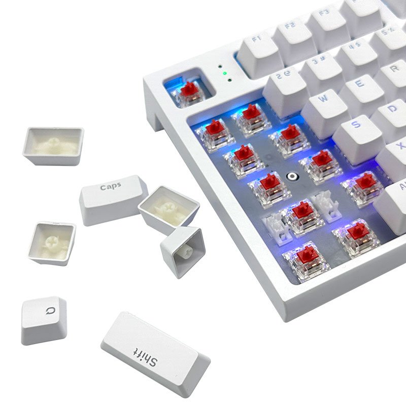 87 Keys Beige Ergonomic PRO Bluetooth Wireless With 1.6M Wired Multi Mode Link Hot Swappable Mechanical Keyboard