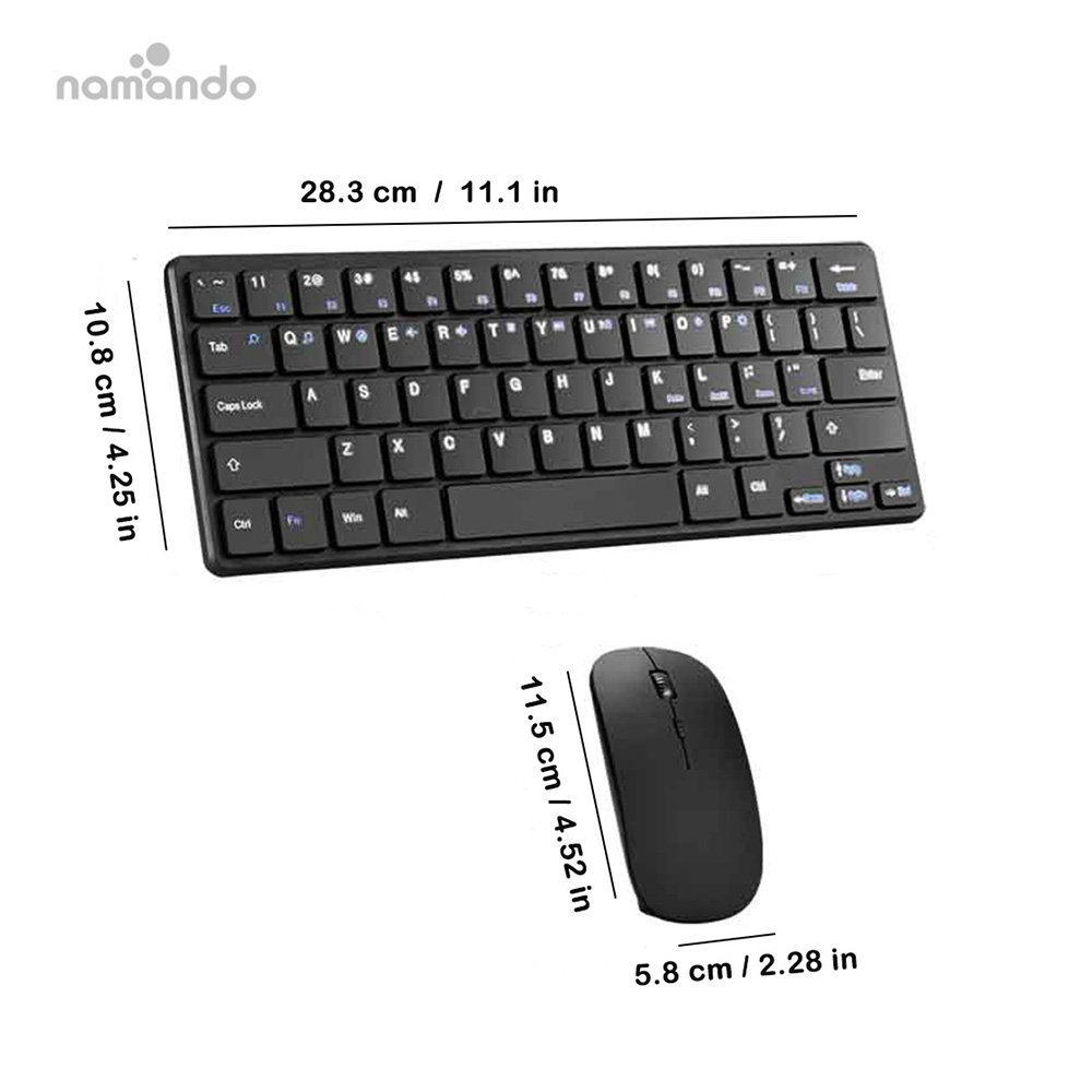Set Wireless Mouse Keyboard for Business Office With Detachable Case Custom Language Keyboard cover and Wireless Mouse for win
