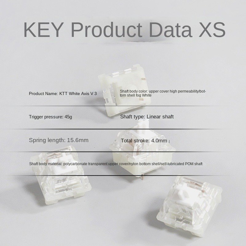 Wholesale of spot KTT Kangbai Axis V3 Mechanical Keyboard Axis Switch DIY Customized Hot Plug Game Esports