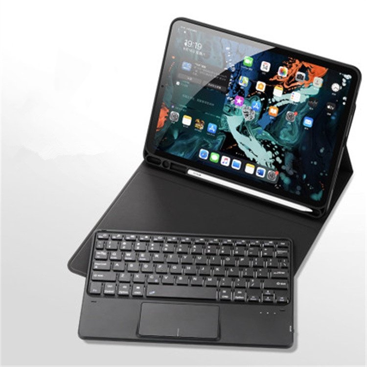 Private label Leather case keyboard trackpad wireless keyboard case for ipad pro 12.9 inch