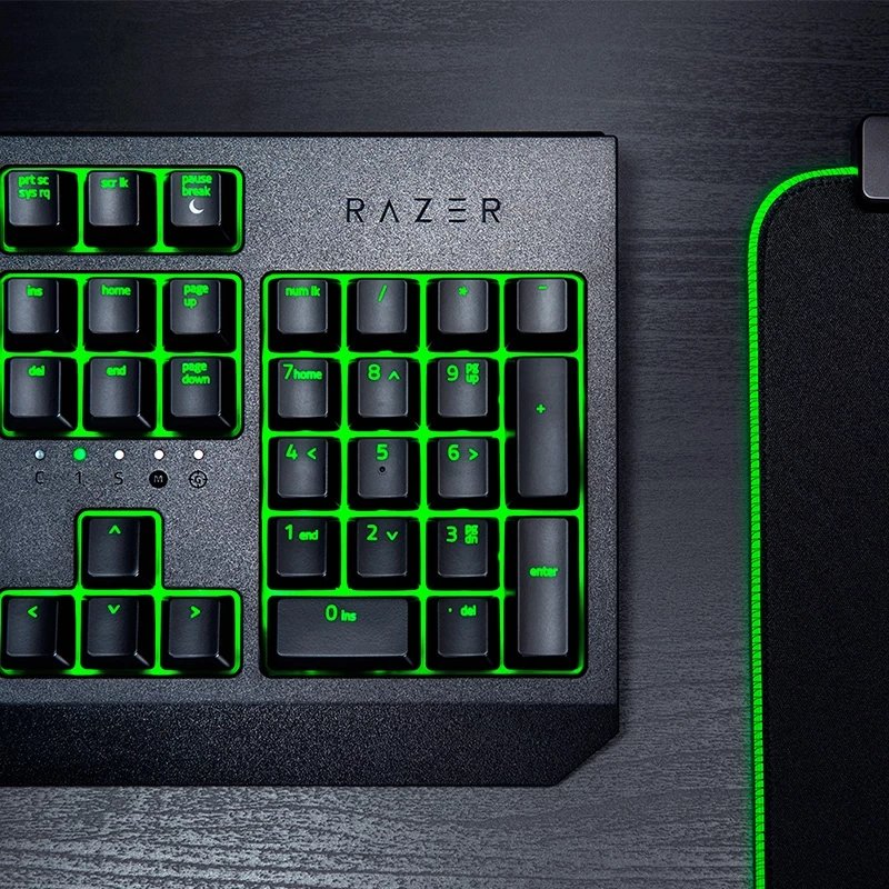 Razer BlackWidow Essential Mechanical Gaming Keyboard, Green Mechanical Switches, LED Backlighting