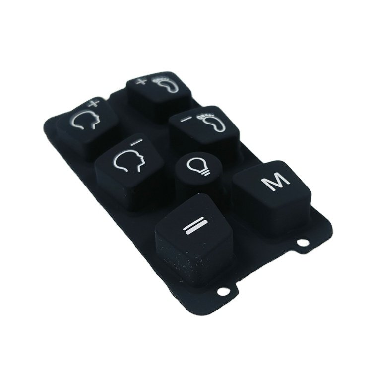 Manufacturer custom design prototype durable keypads & keyboards conductive ink silicone rubber keypad button for medical device