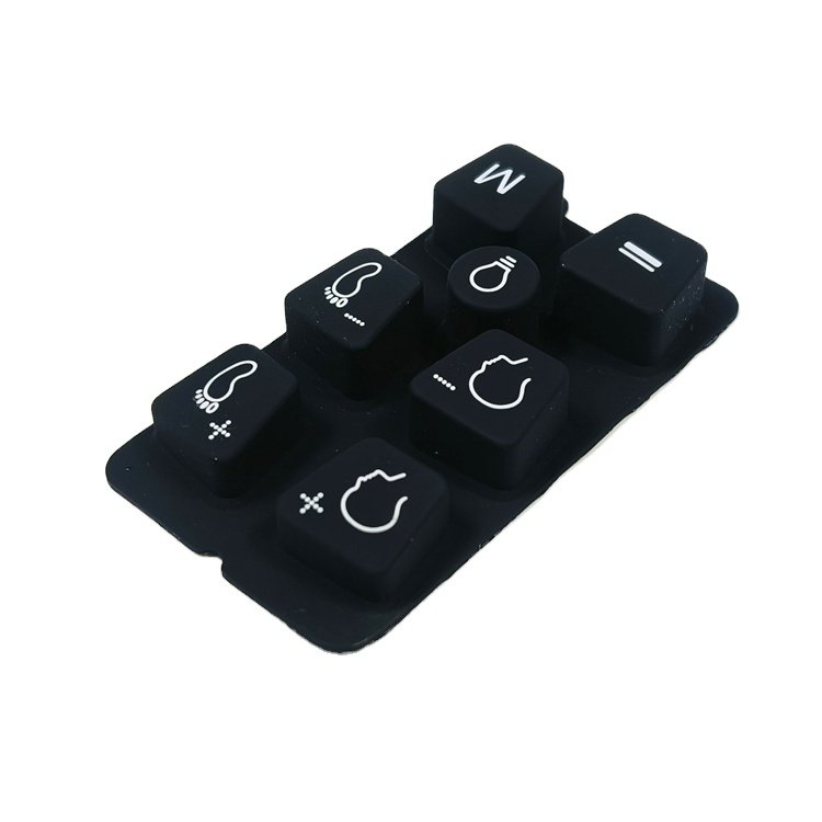 Manufacturer custom design prototype durable keypads & keyboards conductive ink silicone rubber keypad button for medical device