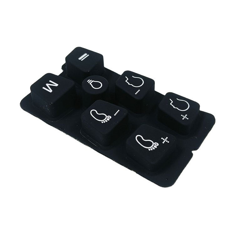 Manufacturer custom design prototype durable keypads & keyboards conductive ink silicone rubber keypad button for medical device