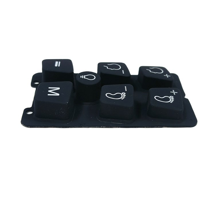 Manufacturer custom design prototype durable keypads & keyboards conductive ink silicone rubber keypad button for medical device