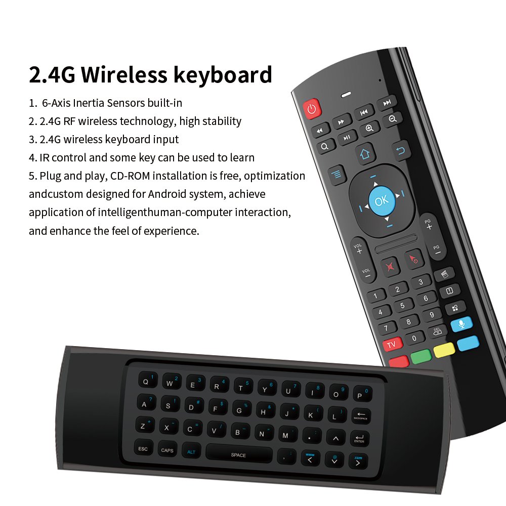 Topleo rf remote control universal mx3 vibrator smart switch mini keyboard universal wireless ir remote control