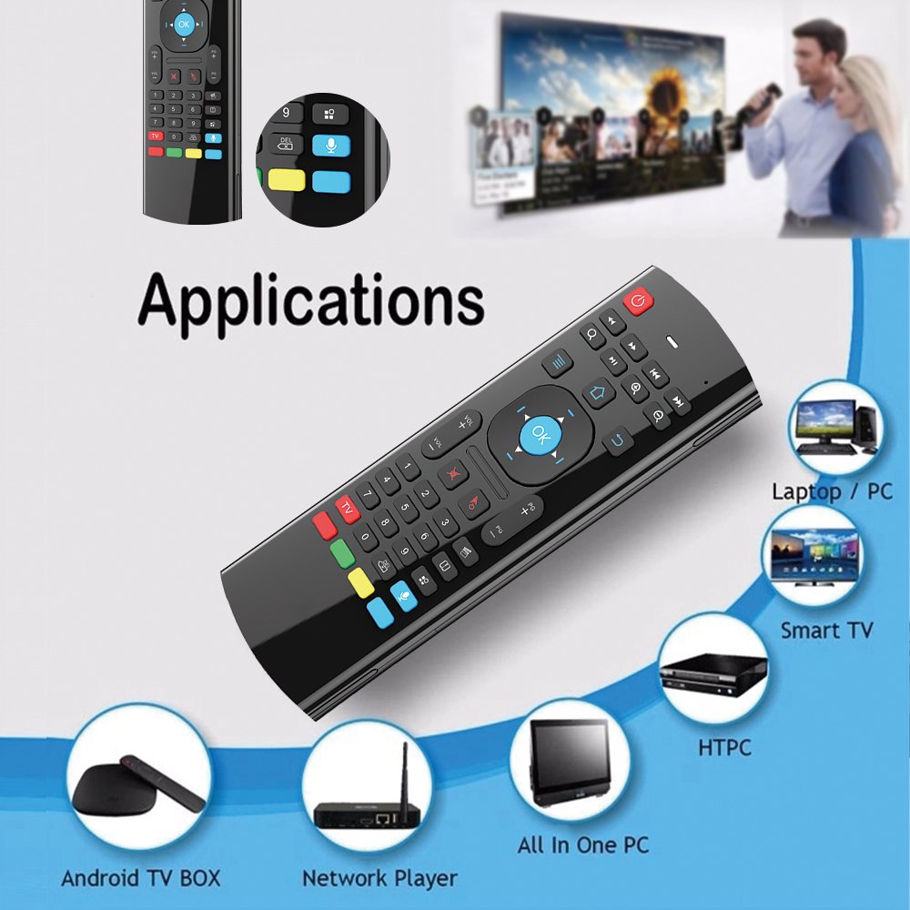Topleo rf remote control universal mx3 vibrator smart switch mini keyboard universal wireless ir remote control