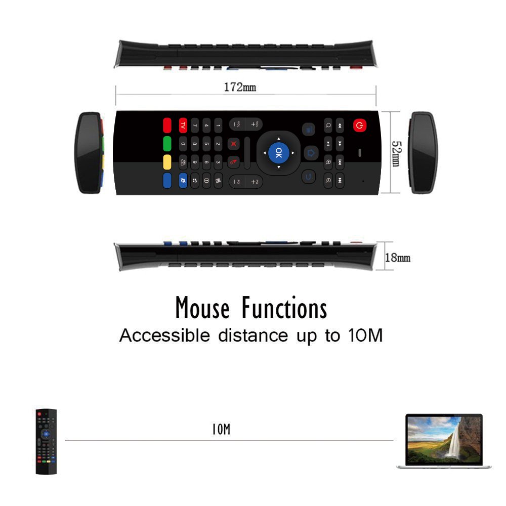 Topleo rf remote control universal mx3 vibrator smart switch mini keyboard universal wireless ir remote control