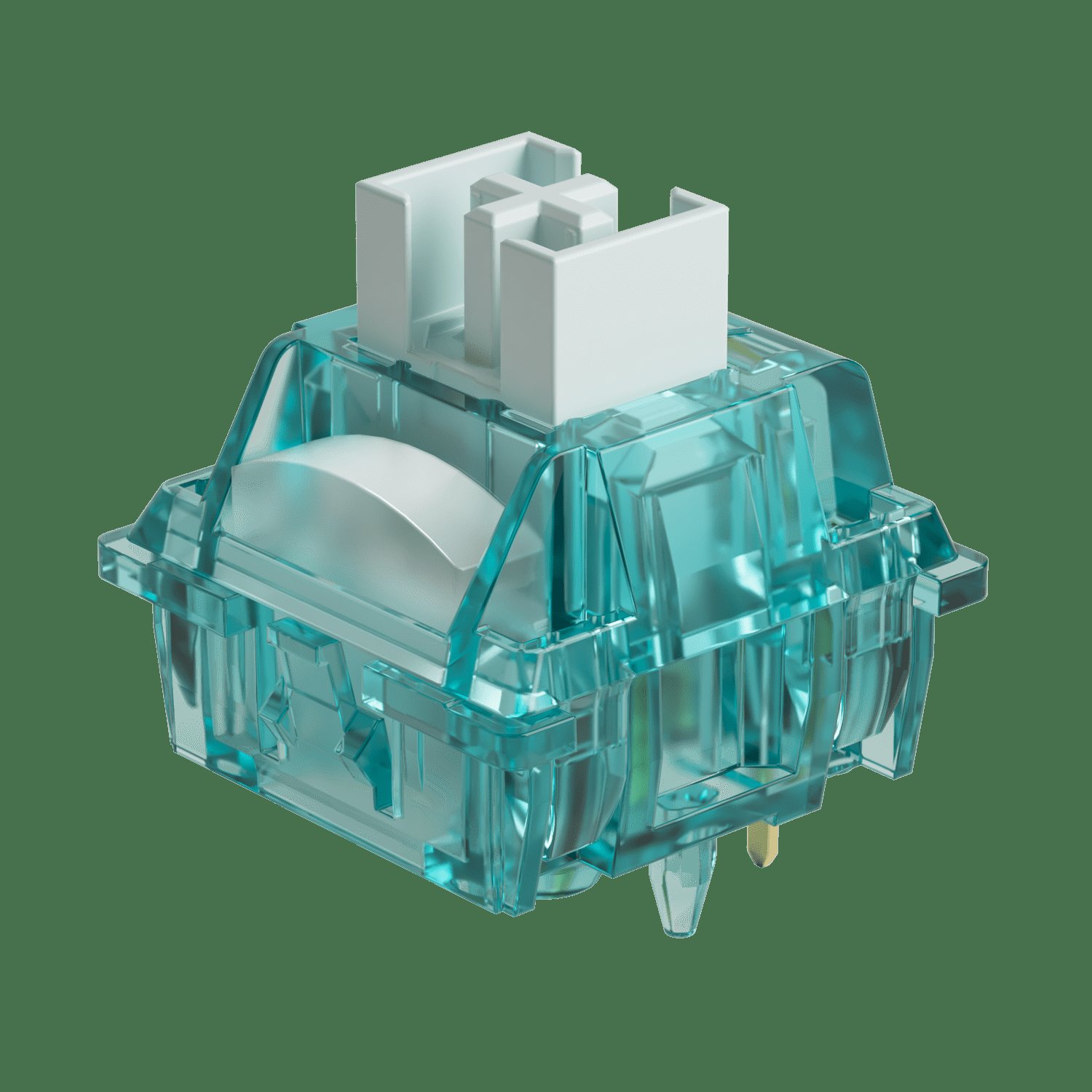 Akko Creamy Cyan Switch 35gf Light Diffuser LED Friendly Clicky Keyboard Switches