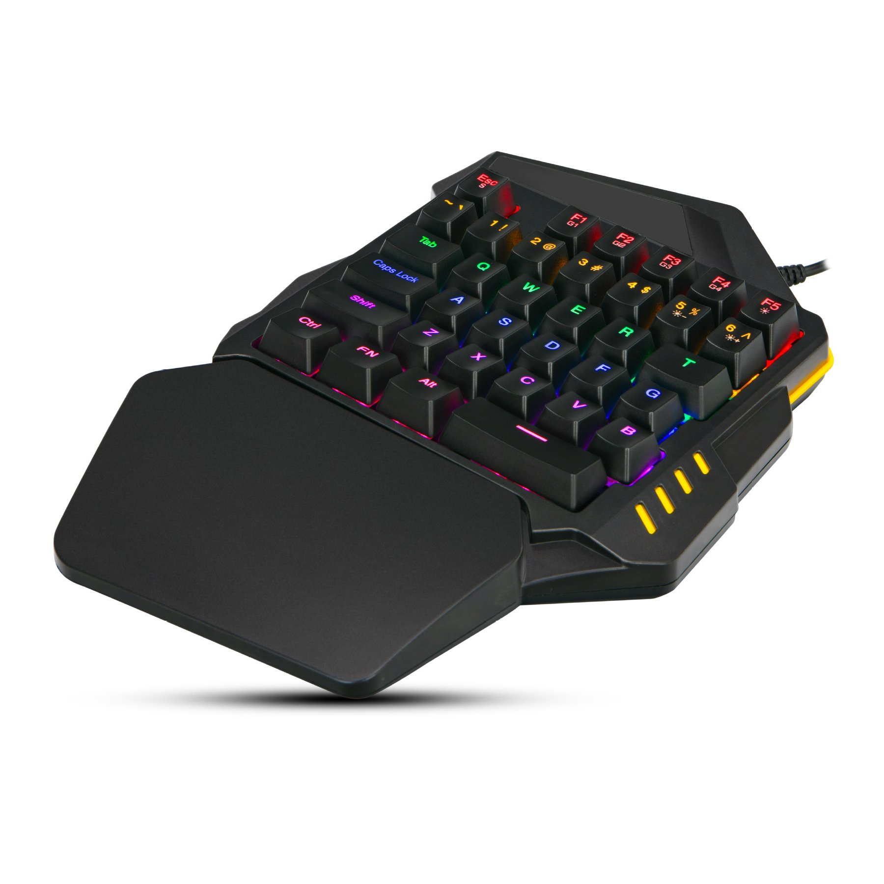 Wired Mini Gaming Keypad 35 Keys One-Handed Mechanical Gaming Keyboard