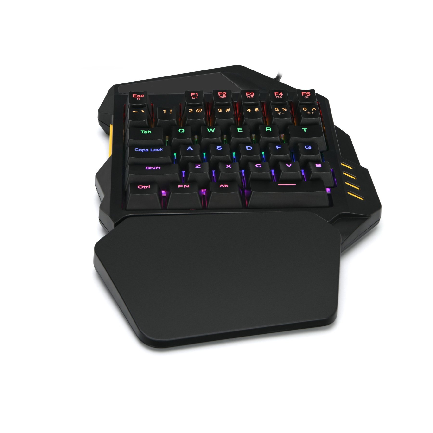 Wired Mini Gaming Keypad 35 Keys One-Handed Mechanical Gaming Keyboard