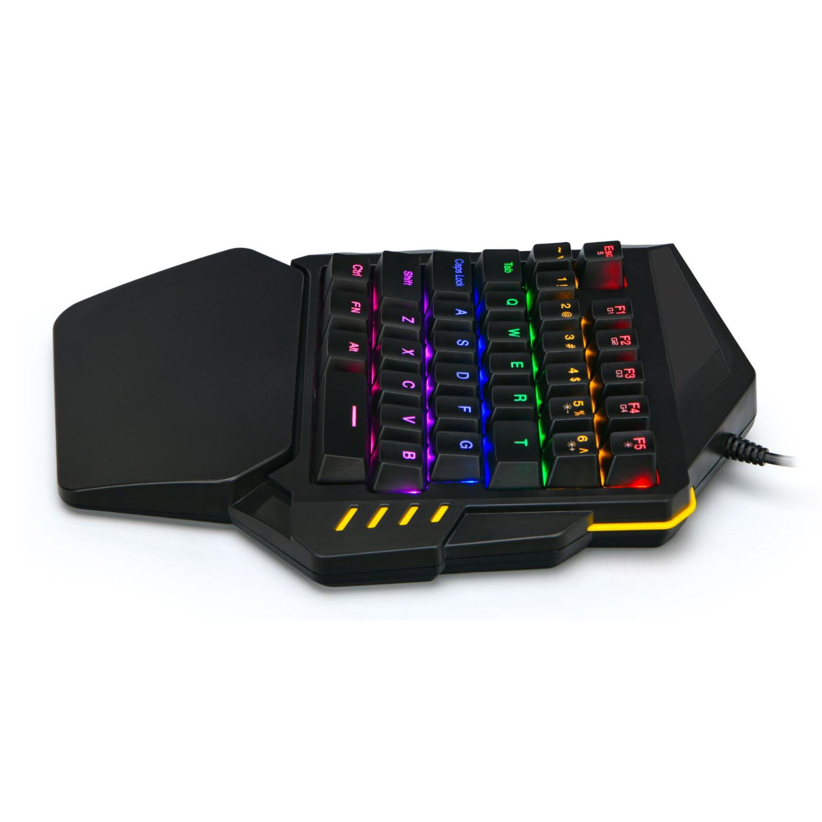 Wired Mini Gaming Keypad 35 Keys One-Handed Mechanical Gaming Keyboard