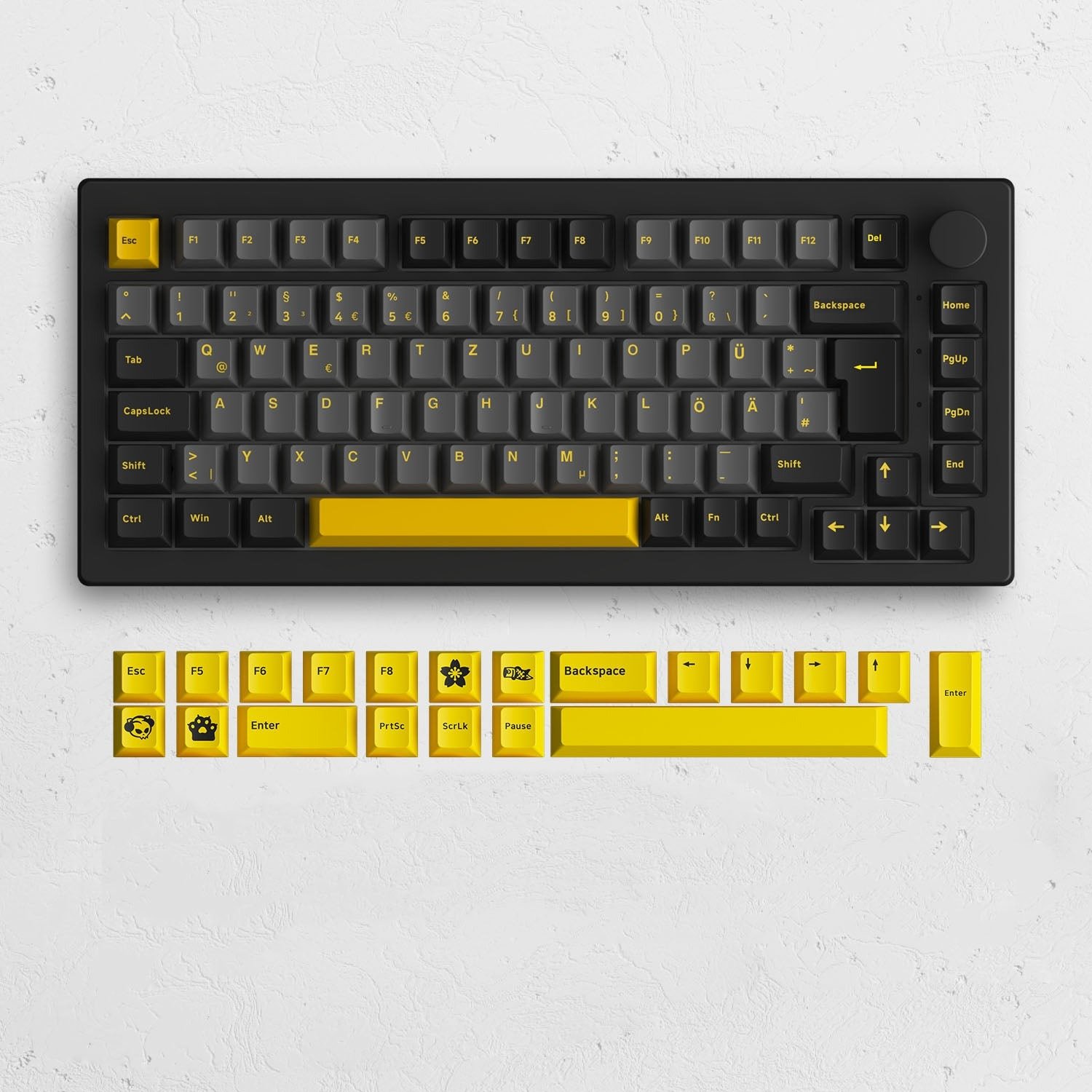 AKKO 5075B Plus Dracula Castle 75% Mechanical Gaming Keyboard 3/5 Pin Hot Swap Three-Modes RGB 2.4GHz Wireless/USB Type-C/BT 5.0