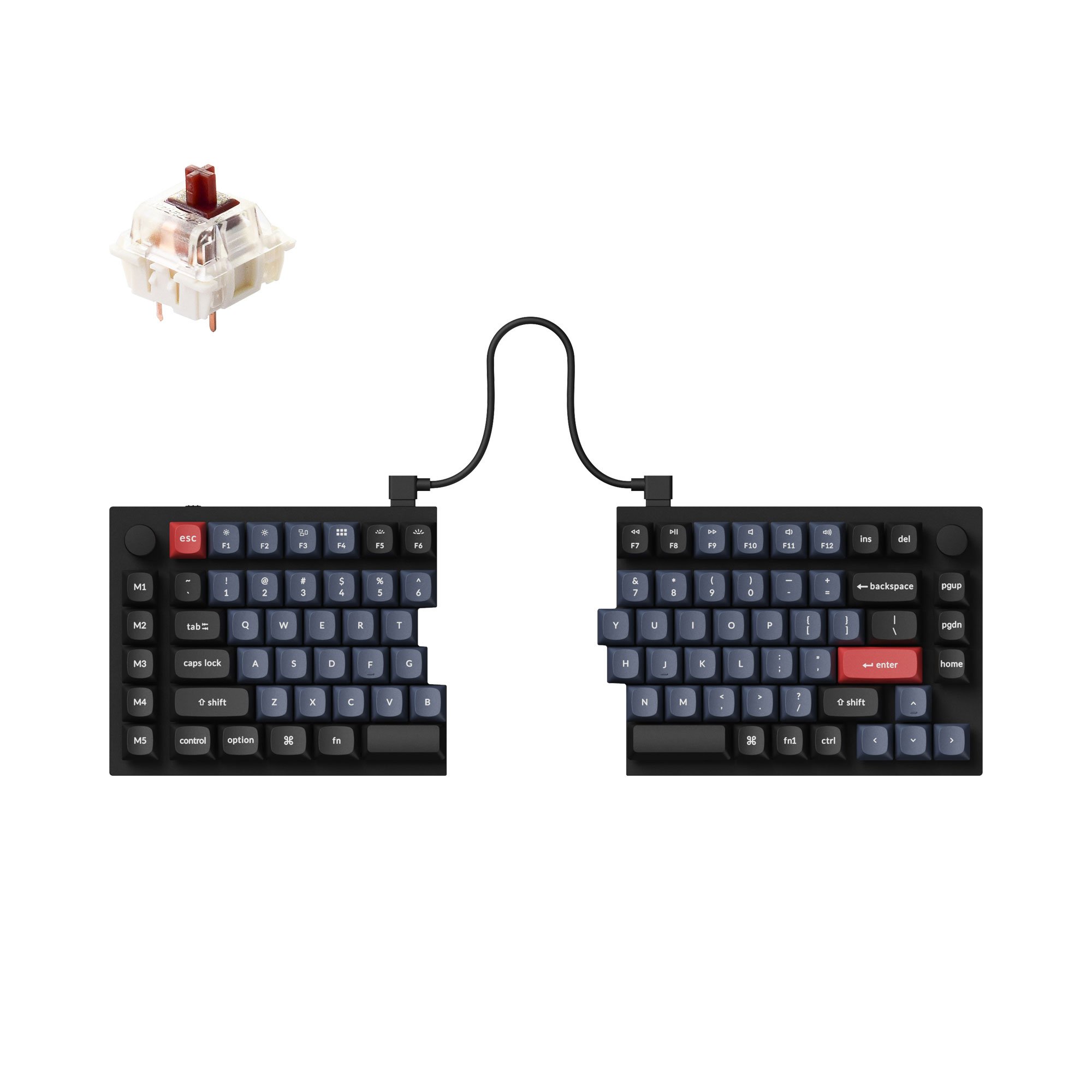 Keychron Q11 75% QMK Custom Split Design Computer Metal Mechanical Keyboard